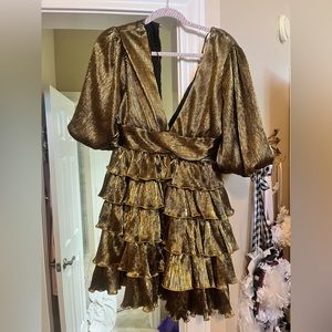 Gold Shimmer Dress